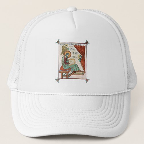 Matthew From Lindisfarne Medieval Manuscript Trucker Hat