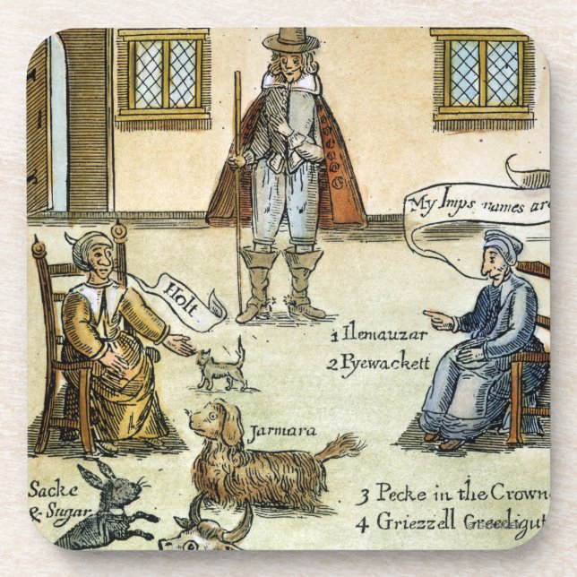 Matthew Hopkins (D 1647) Beverage Coaster (Front)
