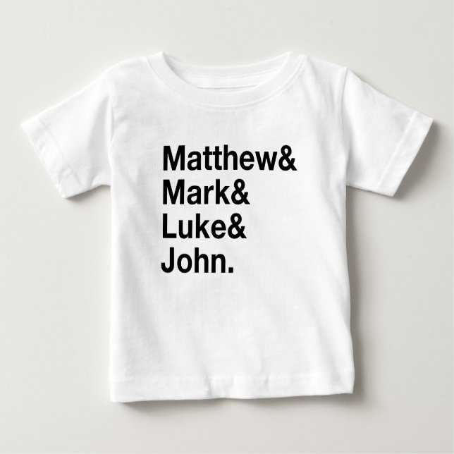 Matthew & Mark & Luke & John Baby T-Shirt (Front)