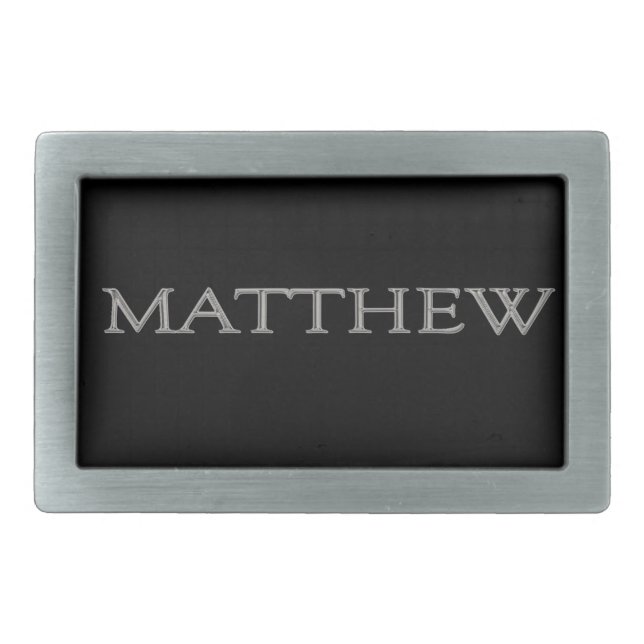 Matthew Personalized Name Belt Buckle (Front)