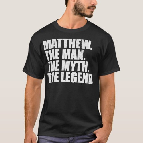 MatthewMatthew Name Matthew given name T_Shirt