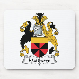 Matthews Family Crest Mouse Pad