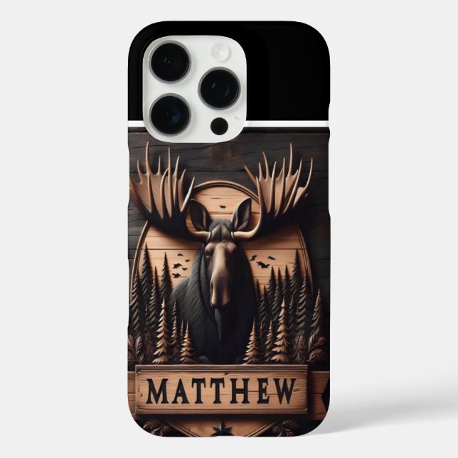 Matthew's Moose Crest Case-Mate iPhone Case (Back)