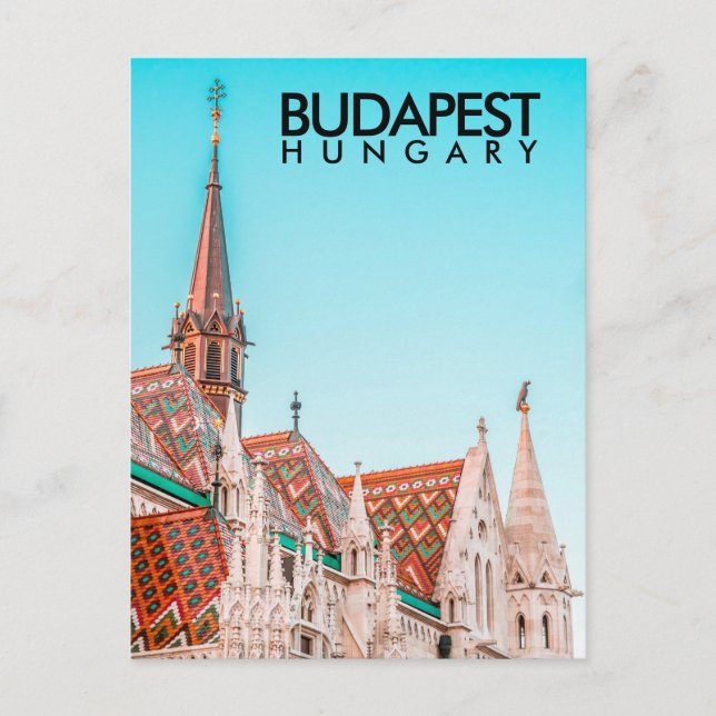 Matthias Church, Budapest, Hungary Postcard (Front)