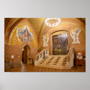 Matthias Church Vestibule, Budapest, Hungary Poster
