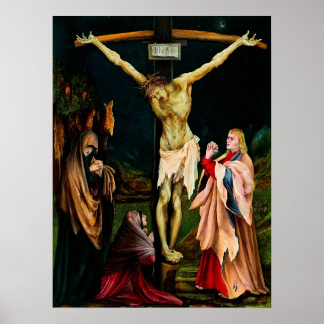 Matthias Grunewald: The Small Crucifixion Poster (Front)