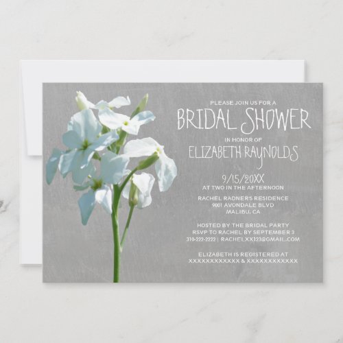 Matthiola Bridal Shower Invitations