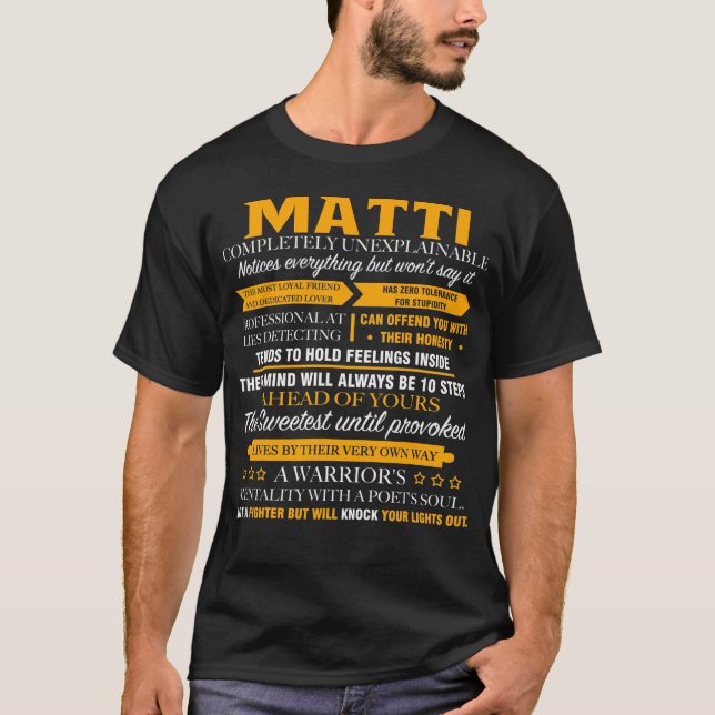 MATTI completely unexplainable T-Shirt (Front)