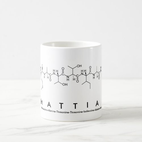 Mattias peptide name mug