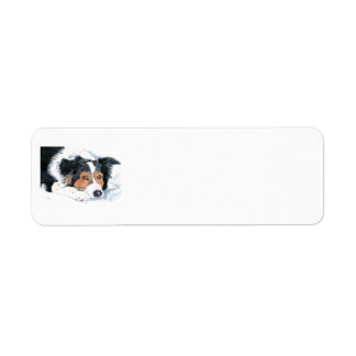 Mattie the Border Collie Label