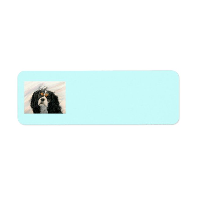 Mattie the King Charles Cavalier Label (Front)