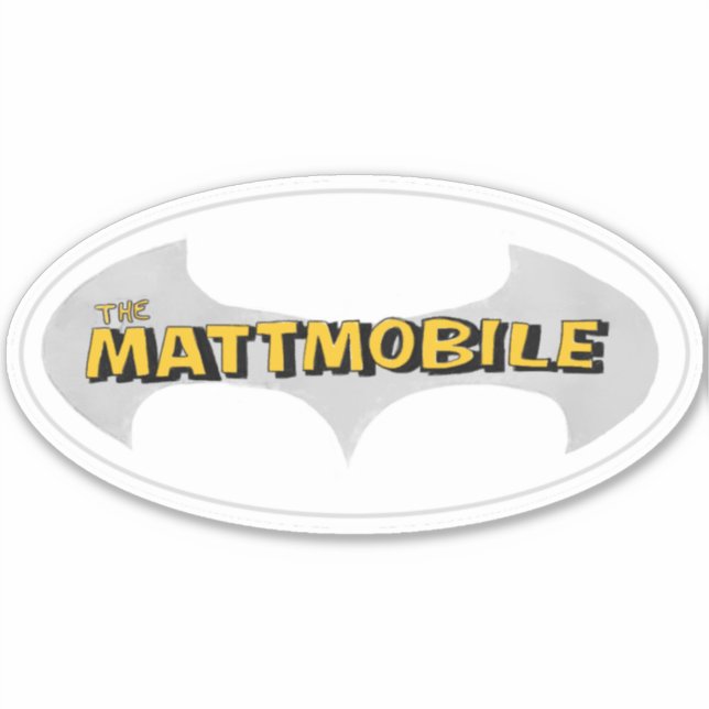Mattmobile Vinyl Sticker (Front)