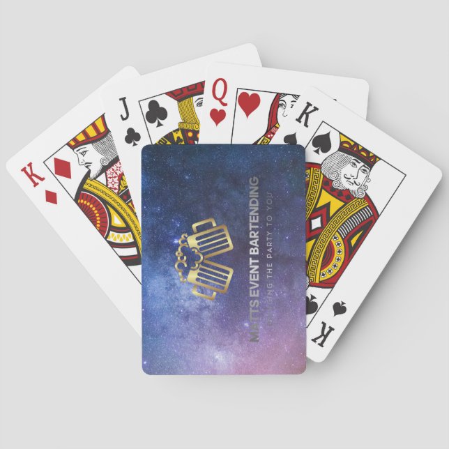 Matts event bartending logo playing cards (Back)