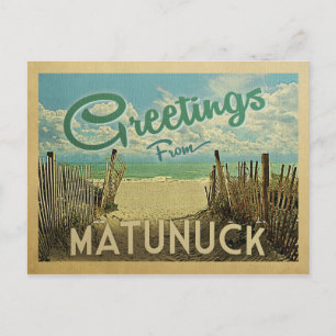 Matunuck Beach Vintage Travel Postcard