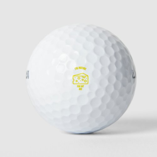 Mature for my age funny cheese pun jokes golf balls