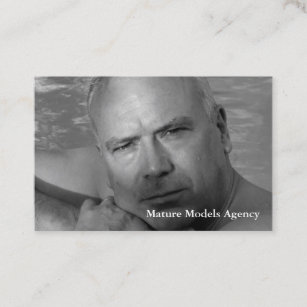 Mature models agency business card