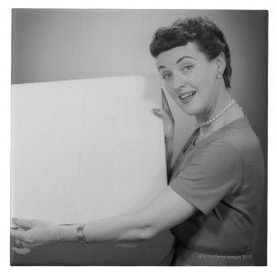 Mature Woman Ceramic Tile