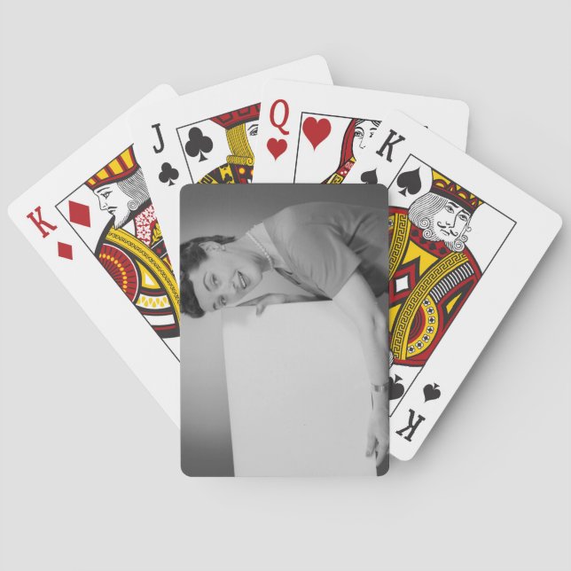 Mature Woman Poker Cards (Back)