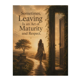 Maturity – Respect – Leaving – Strongest Choice* Wood Wall Art