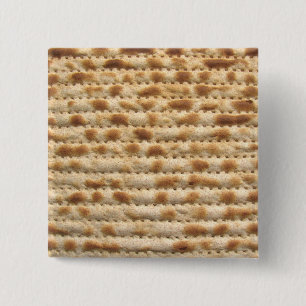 Matzah biscuit flatbread pinback button