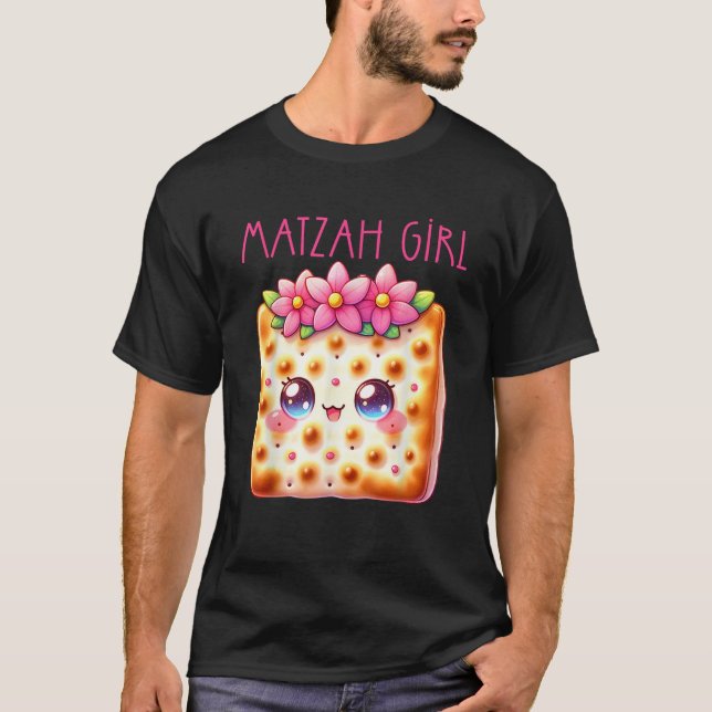 Matzah Girl Happy Passover Jewish Pesach Seder Afi T-Shirt (Front)
