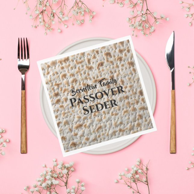 Matzah Jewish Family Passover Seder  Napkins (Creator Uploaded)
