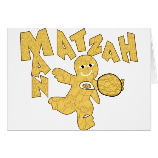 Matzah Man Cards (Front Horizontal)