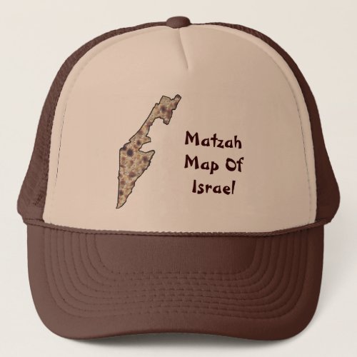 Matzah Map Of Israel Trucker Hat