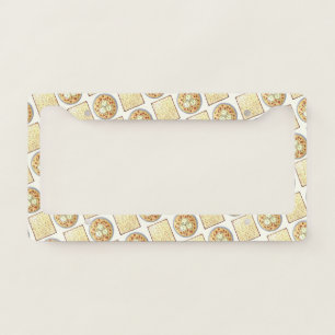 Matzo Ball Soup Matzah Flatbread Passover Cuisine License Plate Frame