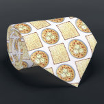 Matzo Ball Soup Matzah Flatbread Passover Cuisine Neck Tie<br><div class="desc">Design features an original illustration of matzah flatbreads and a bowl of matzah ball soup, two staples of Jewish cuisine during the Passover holiday. This design is also available on other products. Lots of additional food prints are also available from this shop. Don't see what you're looking for? Need help...</div>