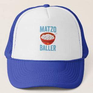 Matzo Baller Funny Baseball Hanukkah Holiday Gift Trucker Hat