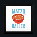 Matzo Baller Funny Basketball Hanukkah Gift Box<br><div class="desc">funny, hanukkah, jewish, jew, holiday, matzo, baseball, birthday, gift, sport, </div>