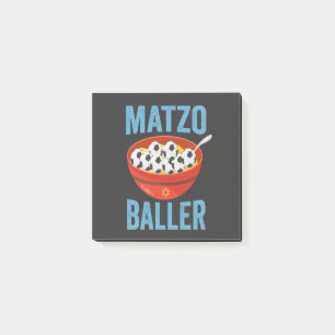 Matzo Baller Funny Soccer Hanukkah Holiday Gift Post-it Notes