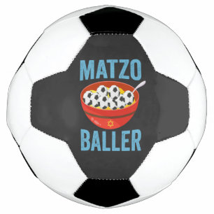 Matzo Baller Funny Soccer Hanukkah Holiday Gift Soccer Ball