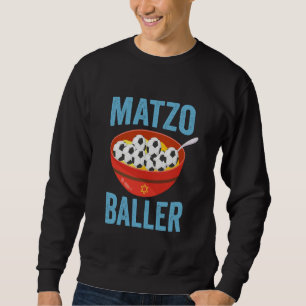 Matzo Baller Funny Soccer Hanukkah Holiday Gift  Sweatshirt