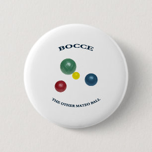 Matzo Bocce Ball Pinback Button