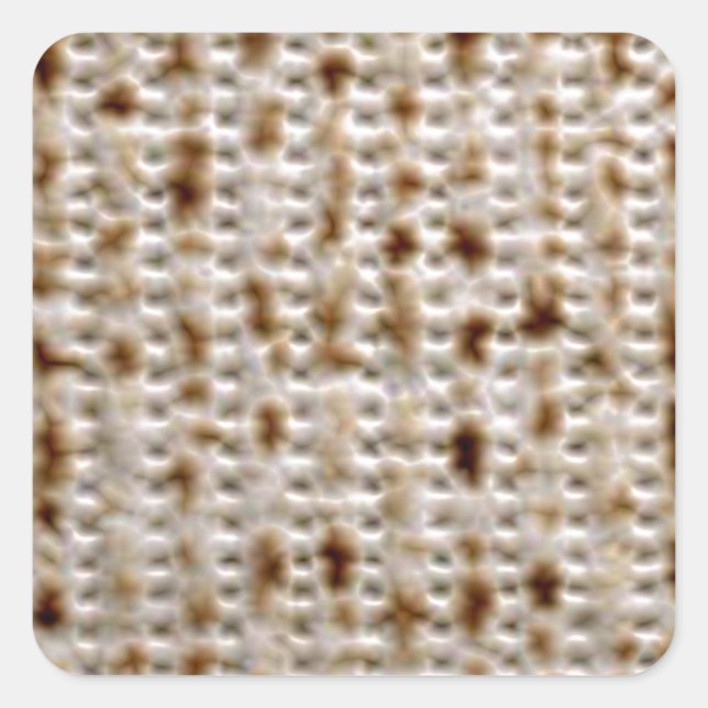 MATZO JEWISH SQUARE STICKERS (Front)