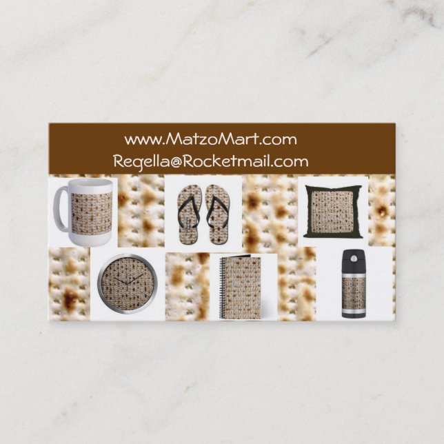 matzo mart business card (Front)