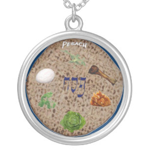 Matzo Seder Plate Necklace