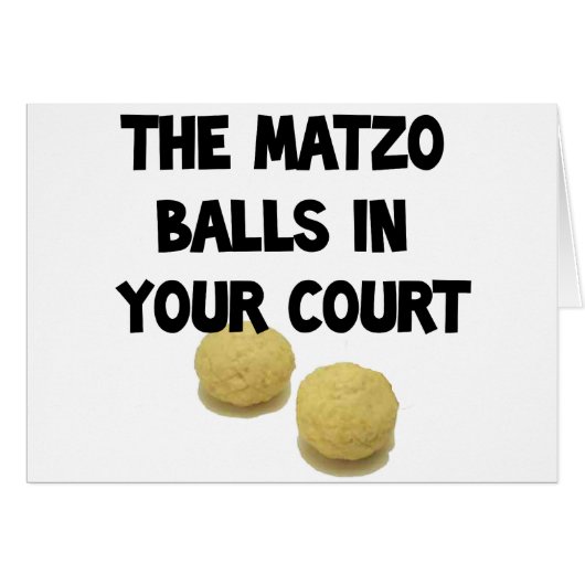 matzoh balls cards (Front Horizontal)