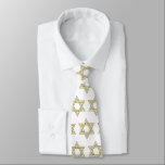 Matzoh Star of David Neck Tie<br><div class="desc">Personalized Traditional and Modern Jewish Theme Gifts and Apparel</div>
