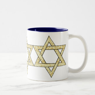Matzoh Star of David Two-Tone Coffee Mug