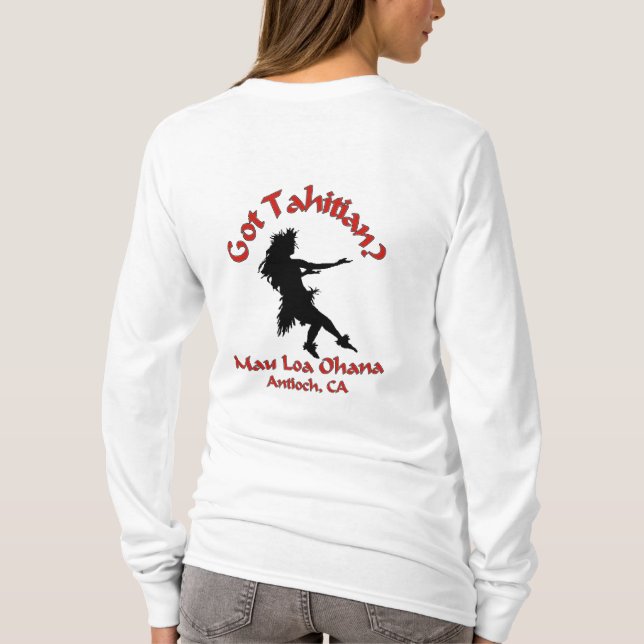 Mau Loa Ohana Hoodie T-Shirt (Back)