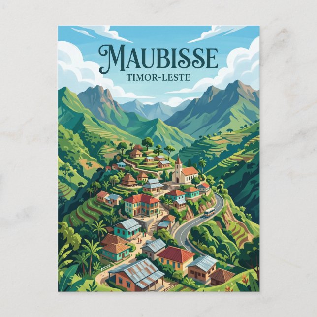 Maubisse Town Timor-Leste Postcard (Front)