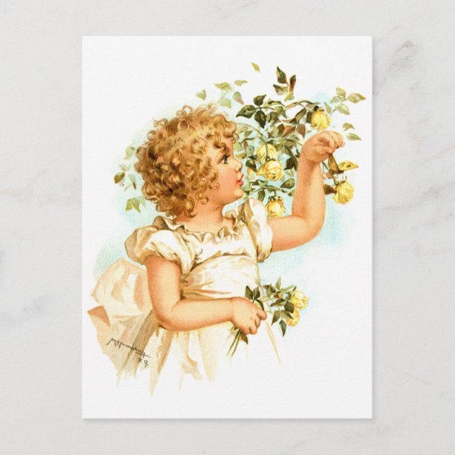 Maud Humphrey: English Child Postcard (Front)