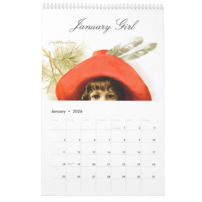 Maud Humphrey: Season Girls Calendar (Jan 2026)