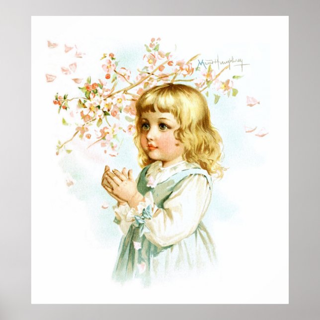 Maud Humphrey: Spring Girl under the Orchard Tree Poster (Front)