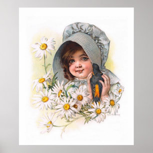 Maud Humphrey's Daisy Girl Poster