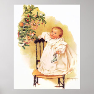 Maud Humphrey's Little Christmas Girl Poster