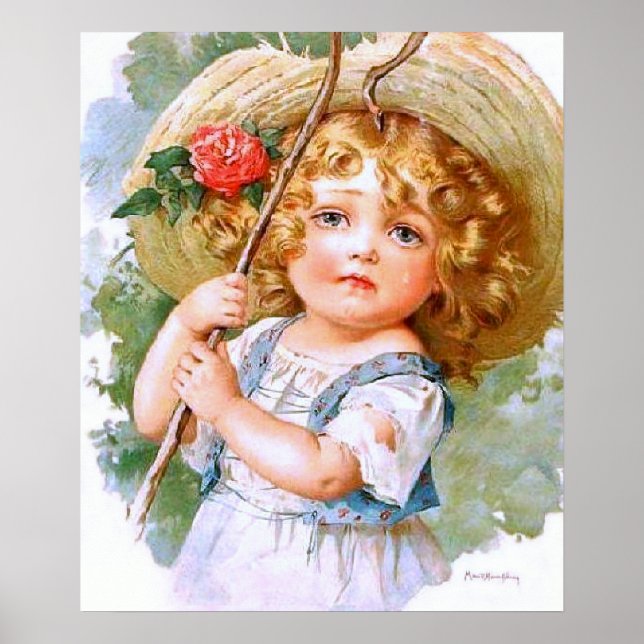 Maud Humphrey's Sweet Little Summer Girl Poster (Front)